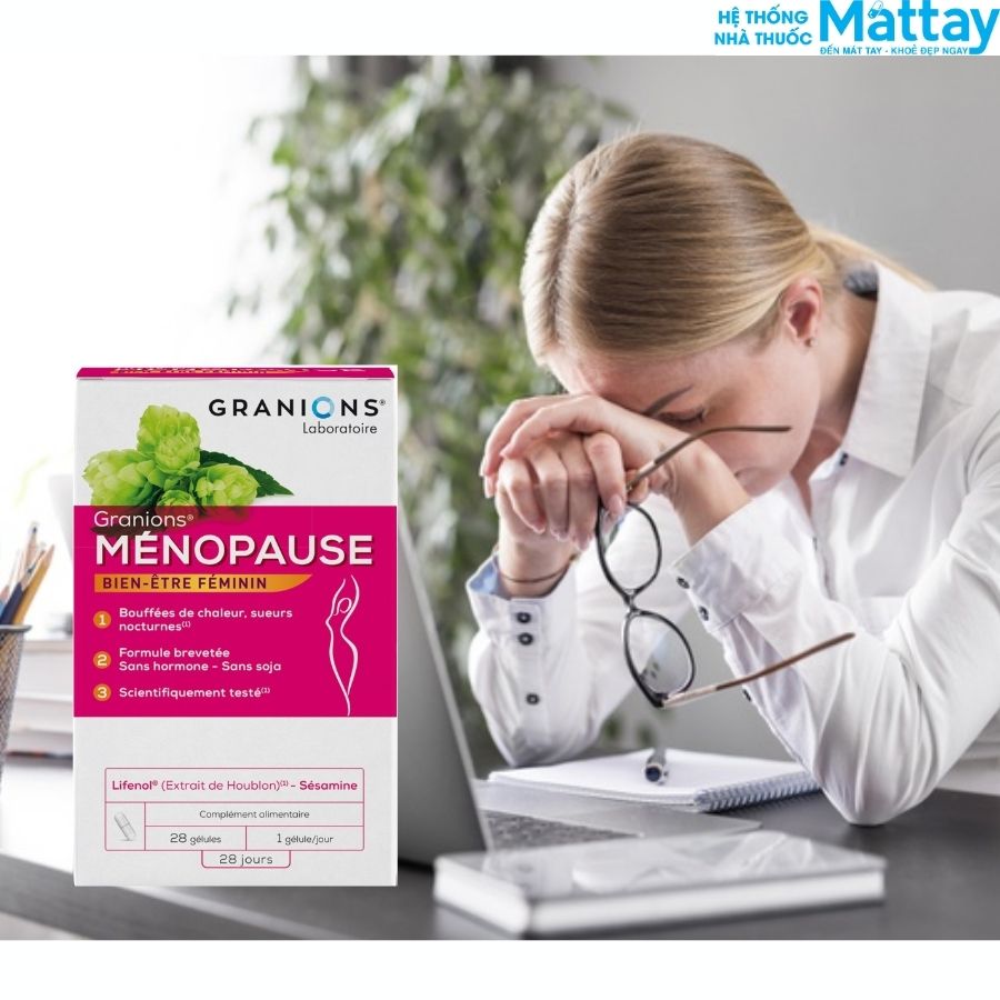 Granions Menopause - Hộp 28 Viên - Tăng Cường Nội Tiết Tố Cho Phụ Nữ 